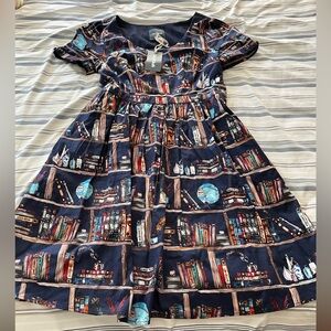 ModCloth book lovers fit and flare dress. NWT